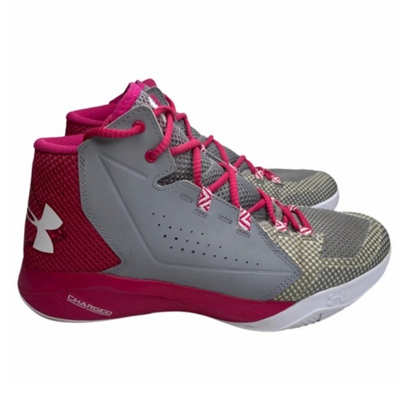 UNDER ARMOUR Torch Fade High Top Basketball Shoes Sz 8 - Picture 3 of 16